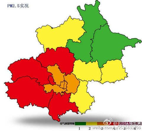 北京雾霾30日消散不跨年 1日又来“见缝插针”