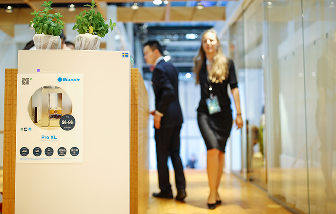 2016年4月下旬中国北京车展blueair与沃尔沃提供 安全的北欧品质