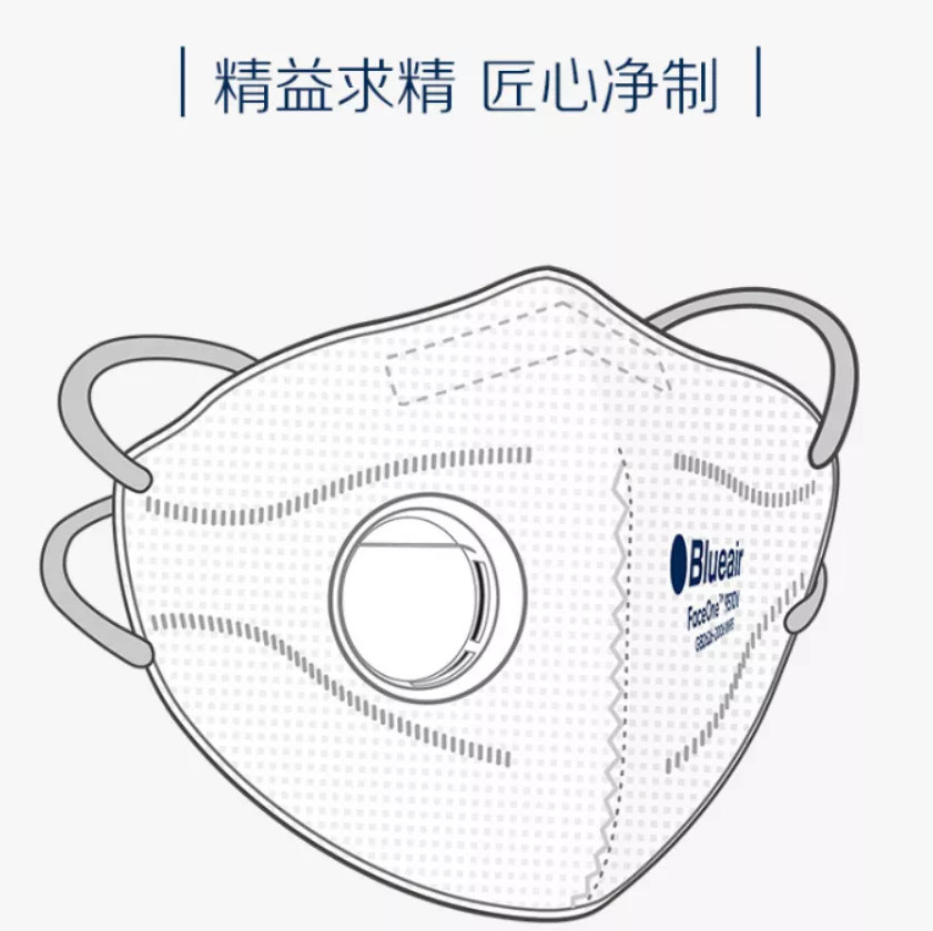 “净”情呼吸,Blueair口罩强势单品重磅升级上市! blueair口罩,布鲁雅尔口罩,blueair faceonee