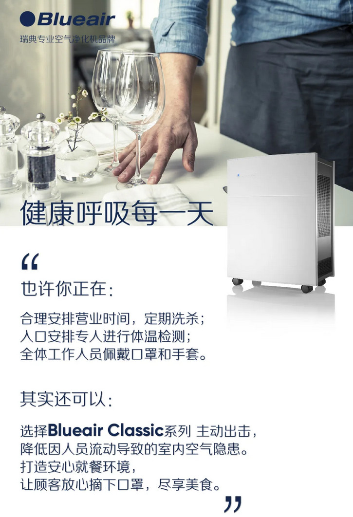 Blueair多机型助力恢复生产,健康呼吸从此做起