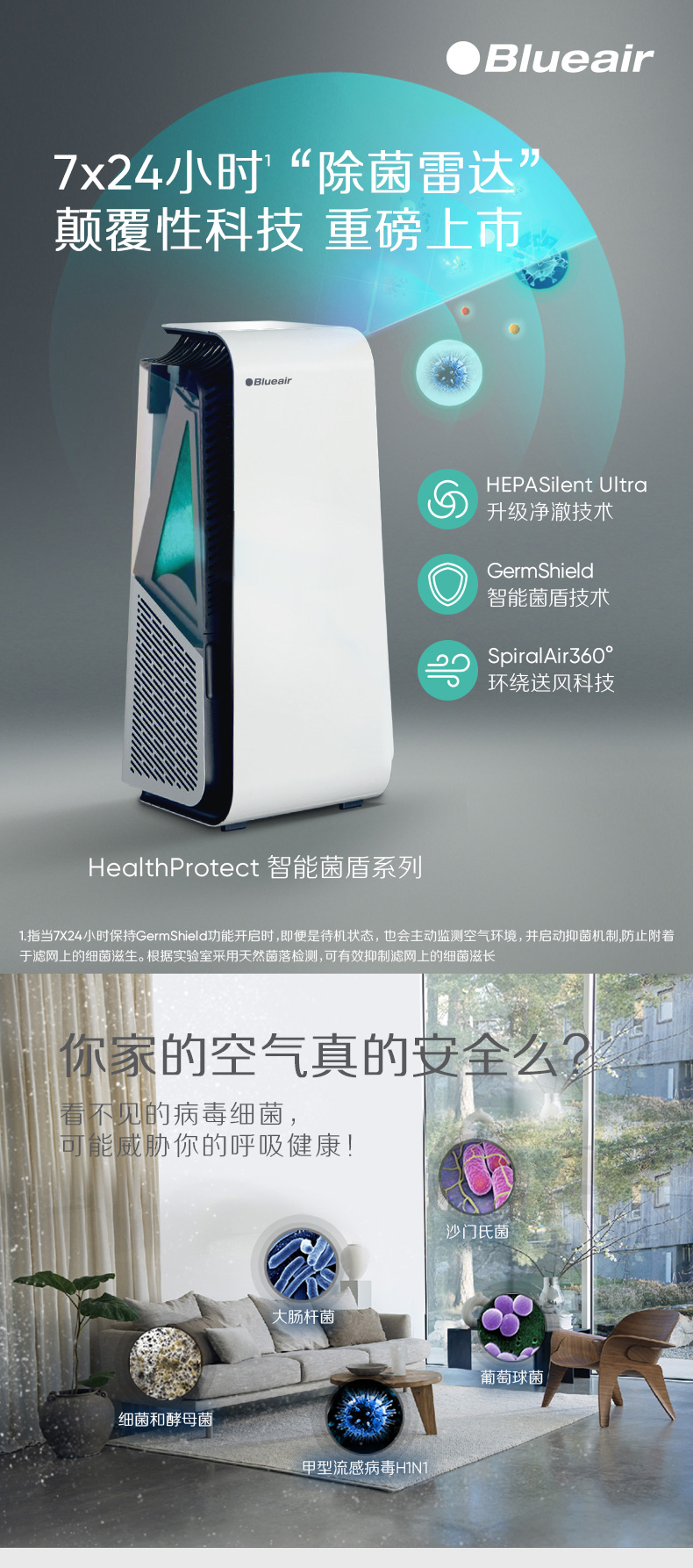 blueair智能净化器,blueair净化器,blueair新品净化器,blueair智能菌盾,布鲁雅尔智能净化器,布鲁雅尔,blueair,blueair 7470i,布鲁雅尔 7470i